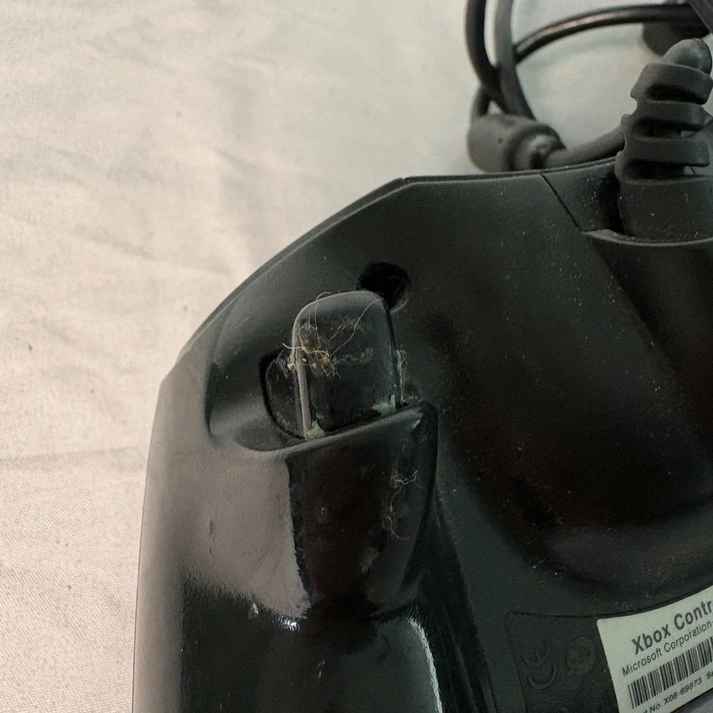 Microsoft Xbox Controller S Original OEM Wired Gamepad Black X08-69873